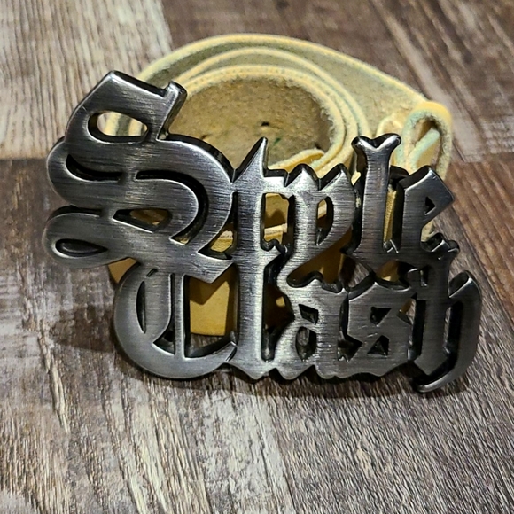 Very Rare Energy "Style Clash" leather belt - Picture 2 of 5